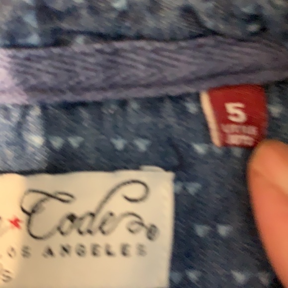Soverign Code Denim/Boys Button-down - Size 5 - Picture 3 of 6